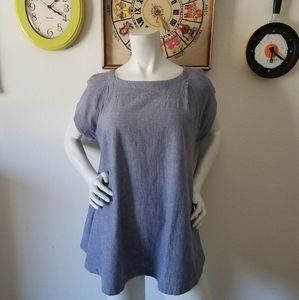 Free People Denim Tunic Dress Sz Sm